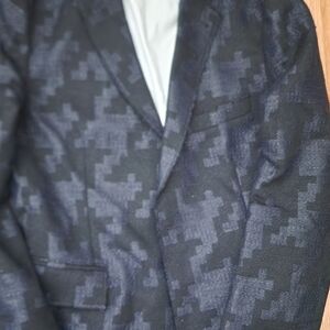 Hugo Boss Orange Collection Dark Navy Houndstooth Blazer